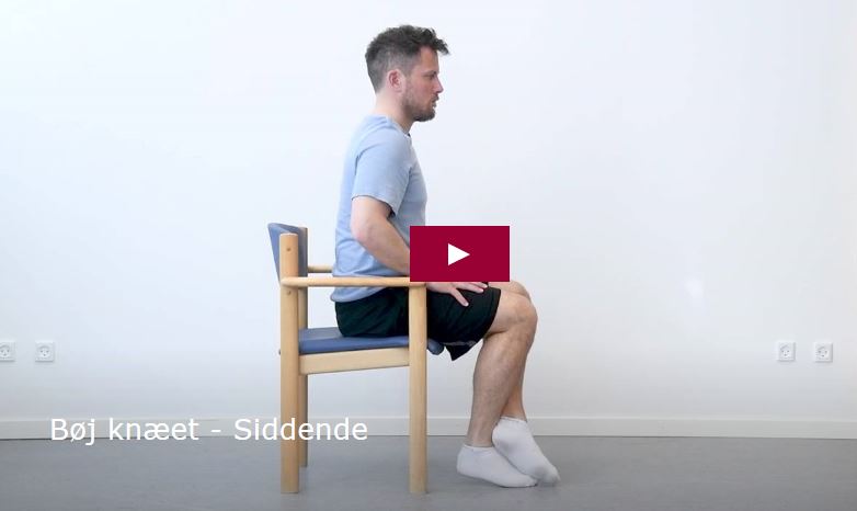 Video: Bøj knæet - siddende