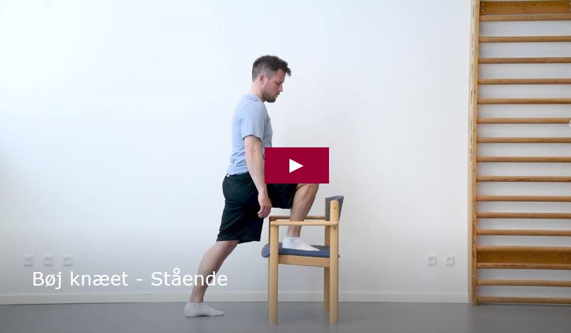 Video: Bøj knæet - Stående