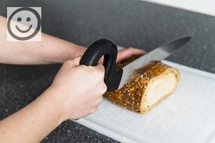 Korrekt skæreteknik med ergonomisk kniv