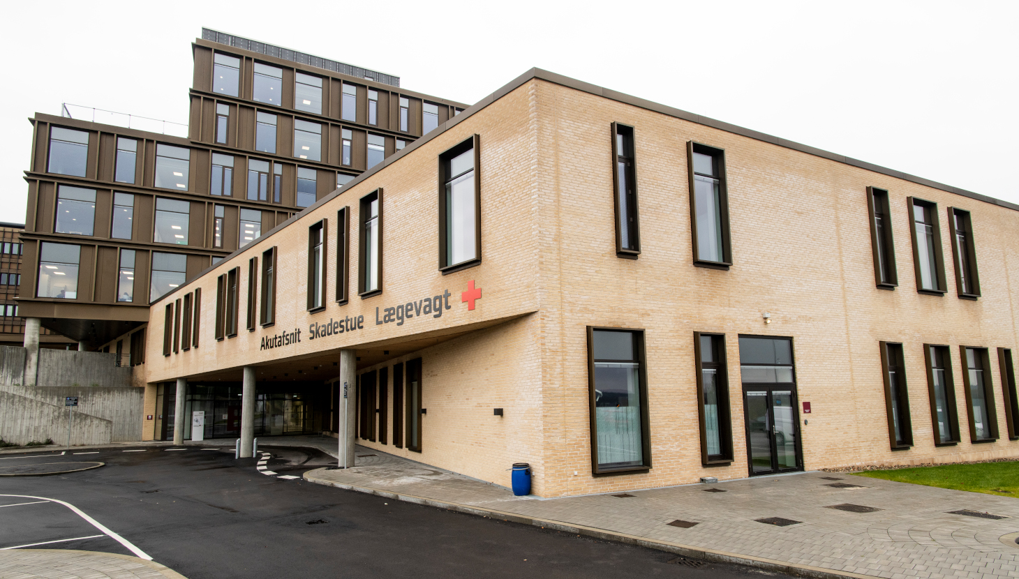 Indgang B til Skadestuen Regionshospitalet Viborg