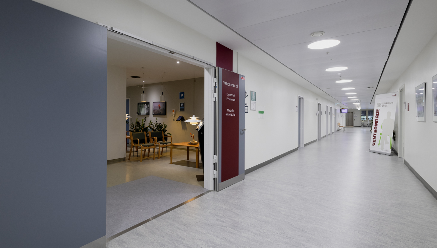 Venteområde ved Fysio- og Ergoterapi